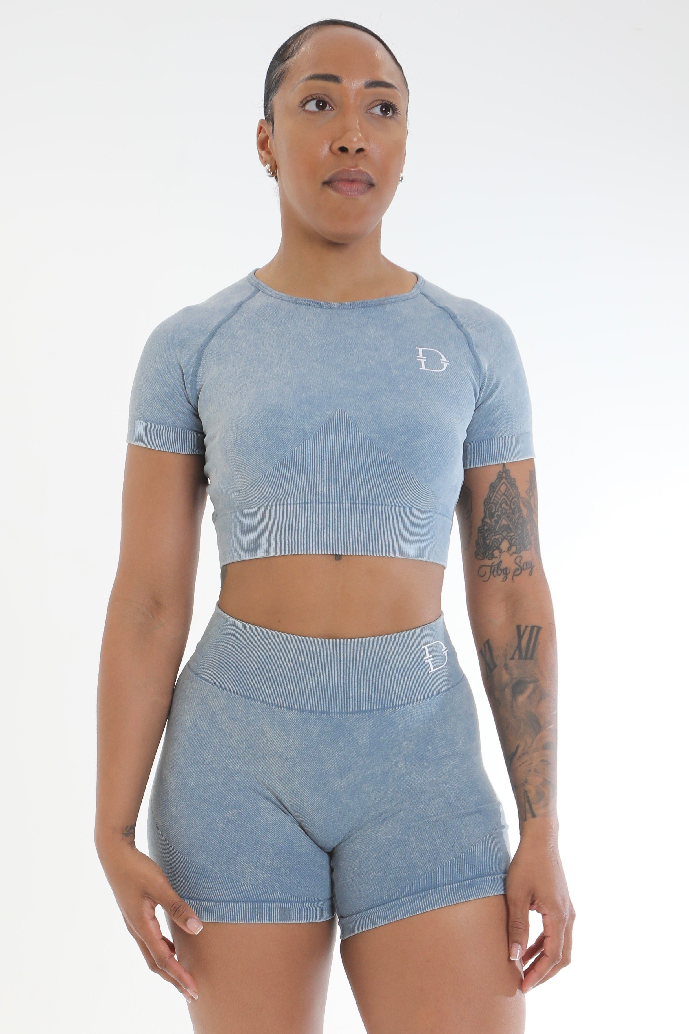 Seamless Washed Tie-Dye Active Top