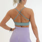 Seamless Cross Back Sports Bra