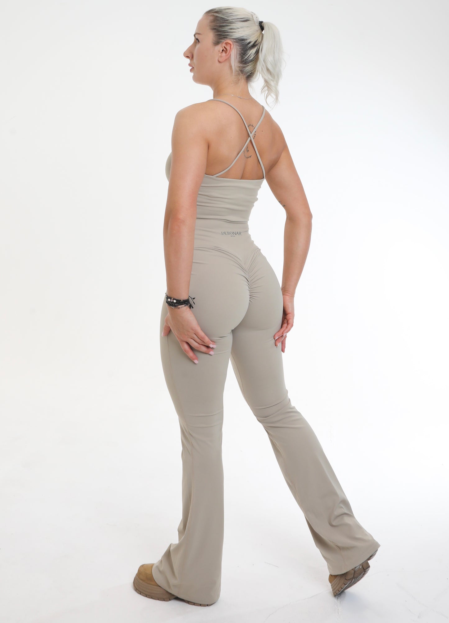 High Waisted Flared Leggings