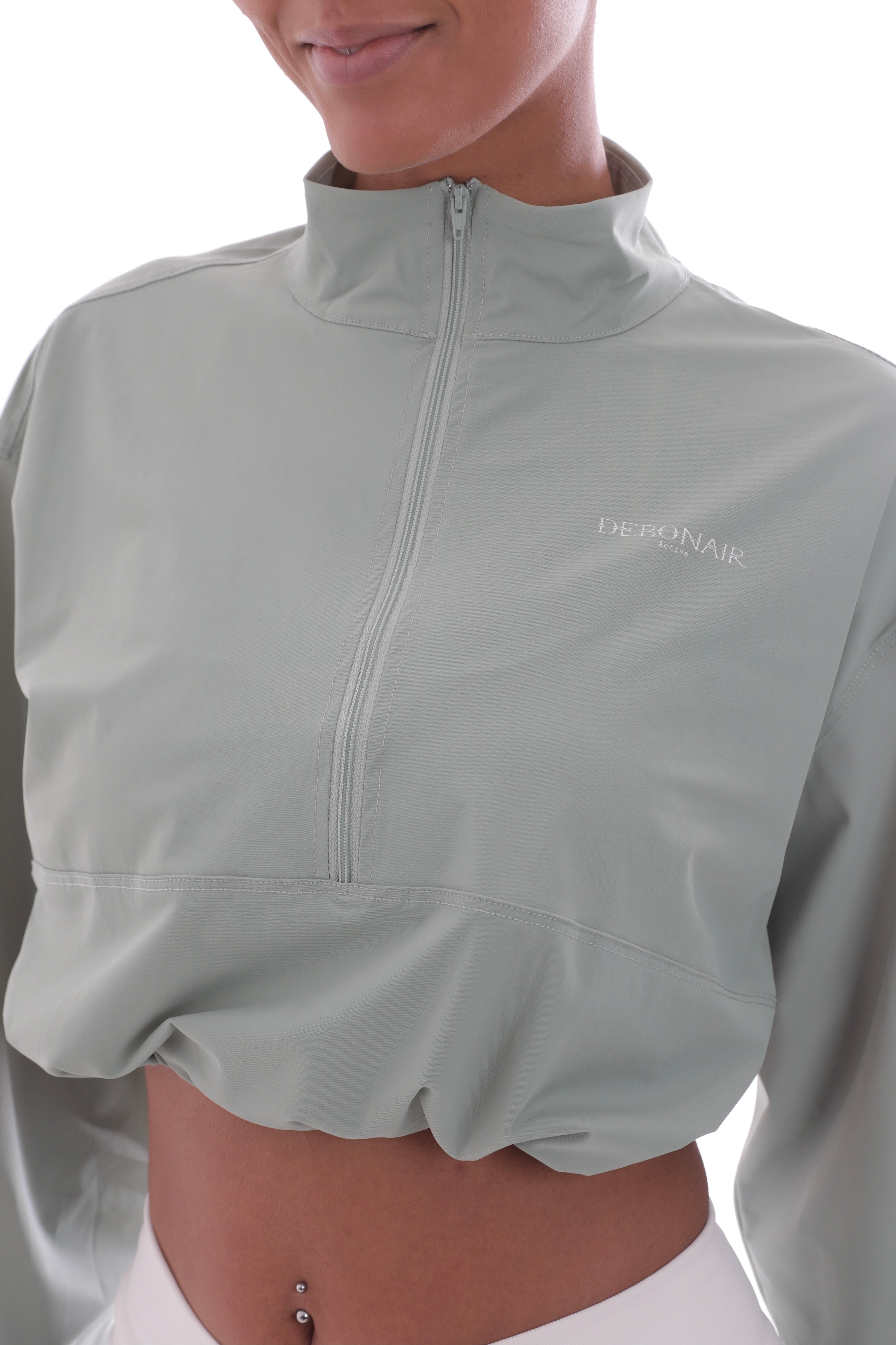 Cropped Windbreaker Jacket