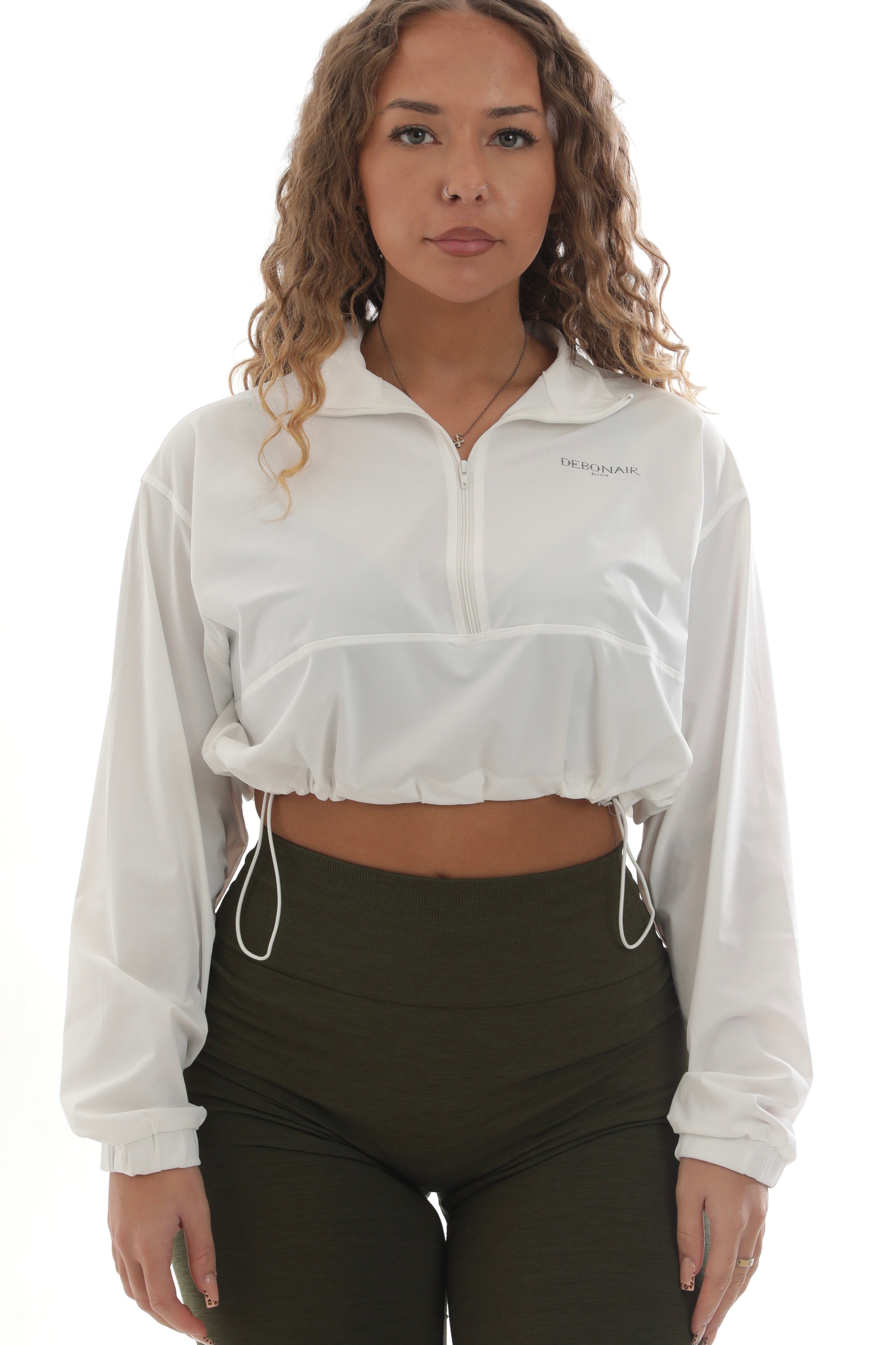 Cropped Windbreaker Jacket