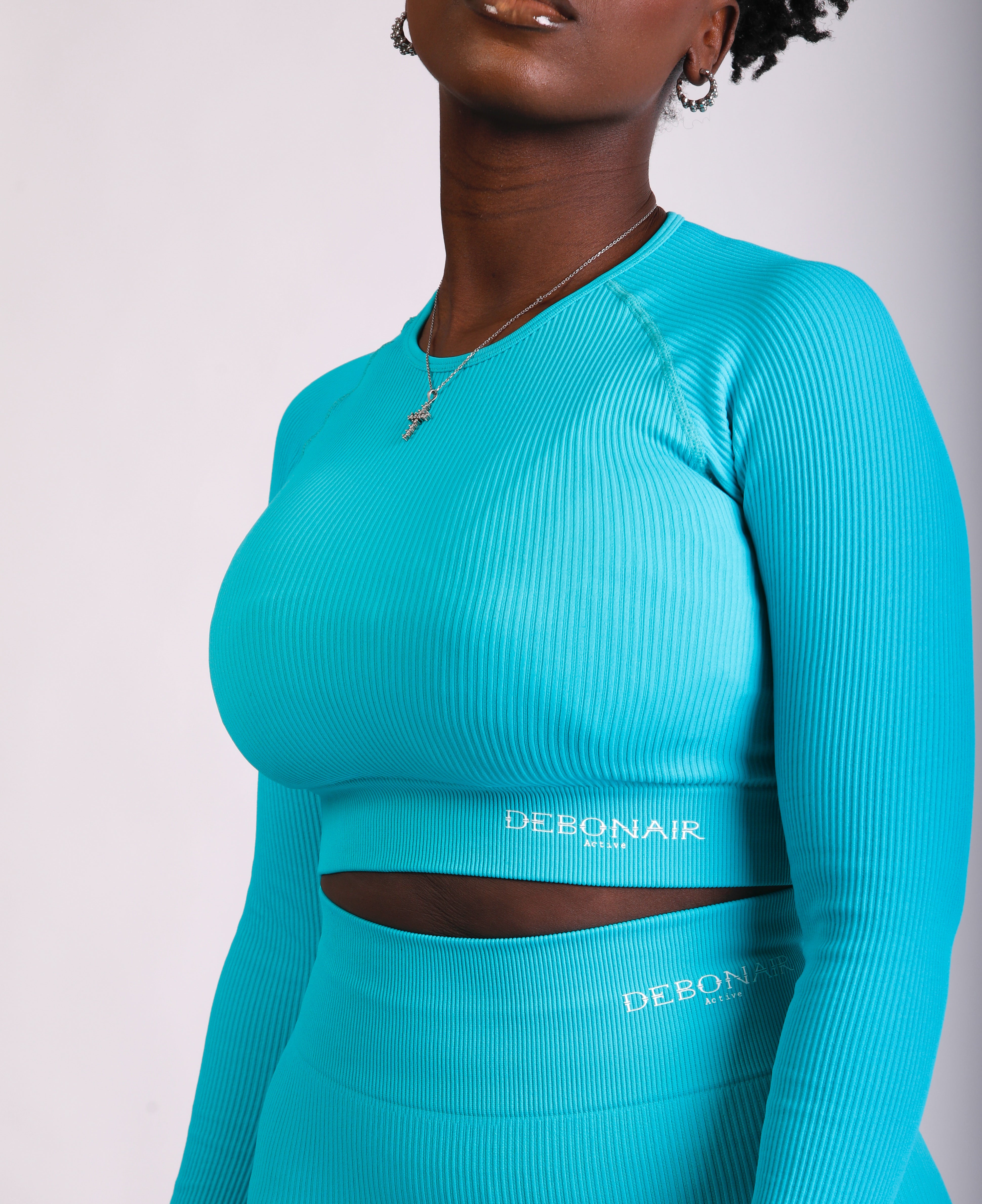 Ribbed Long Sleeve Crop Top