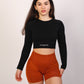 Seamless Long sleeve Crop Top