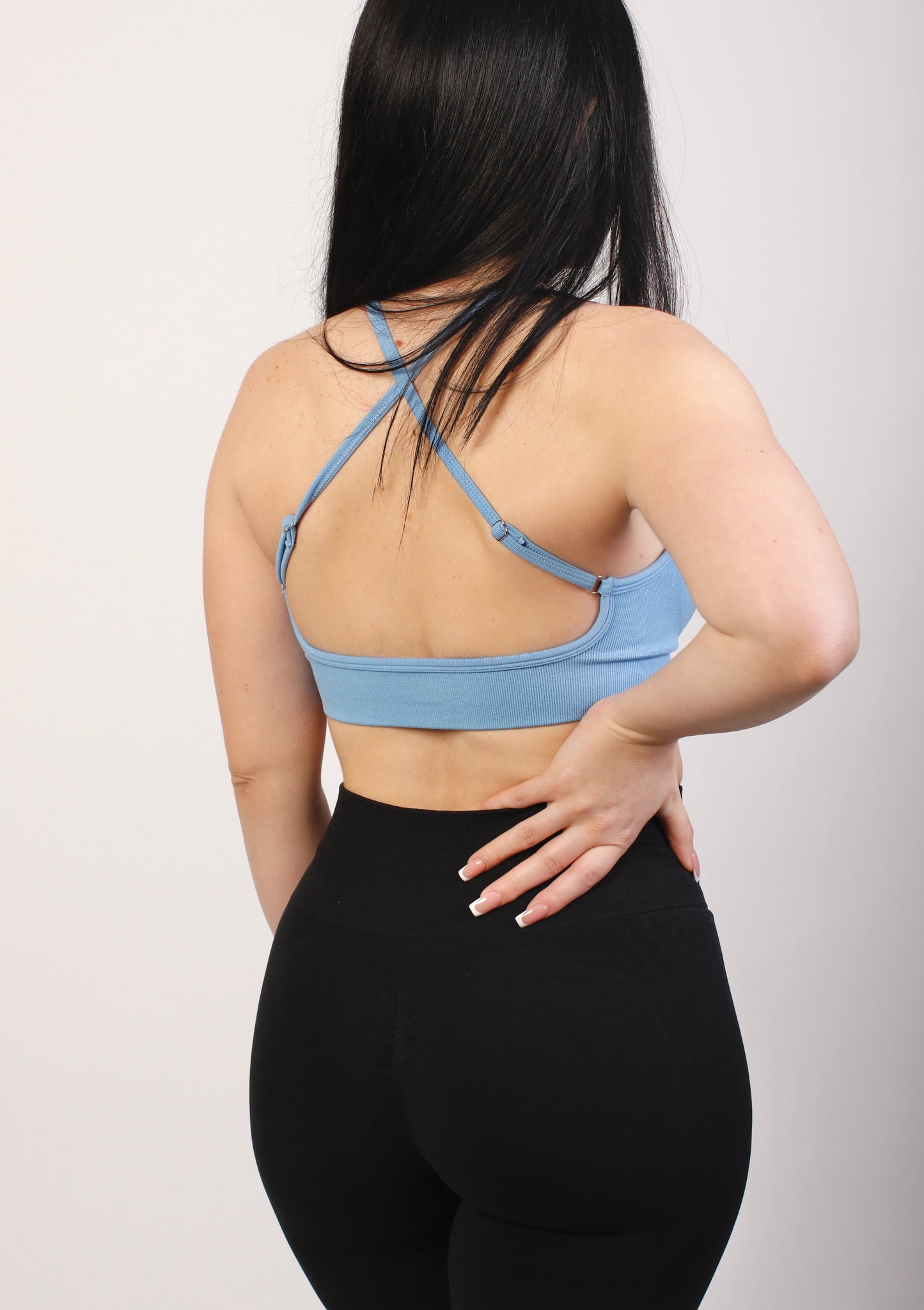 Seamless Cross Back Sports Bra